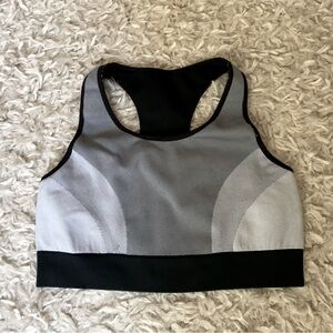 Aerie Reversible Sports Bra in Black and Grey